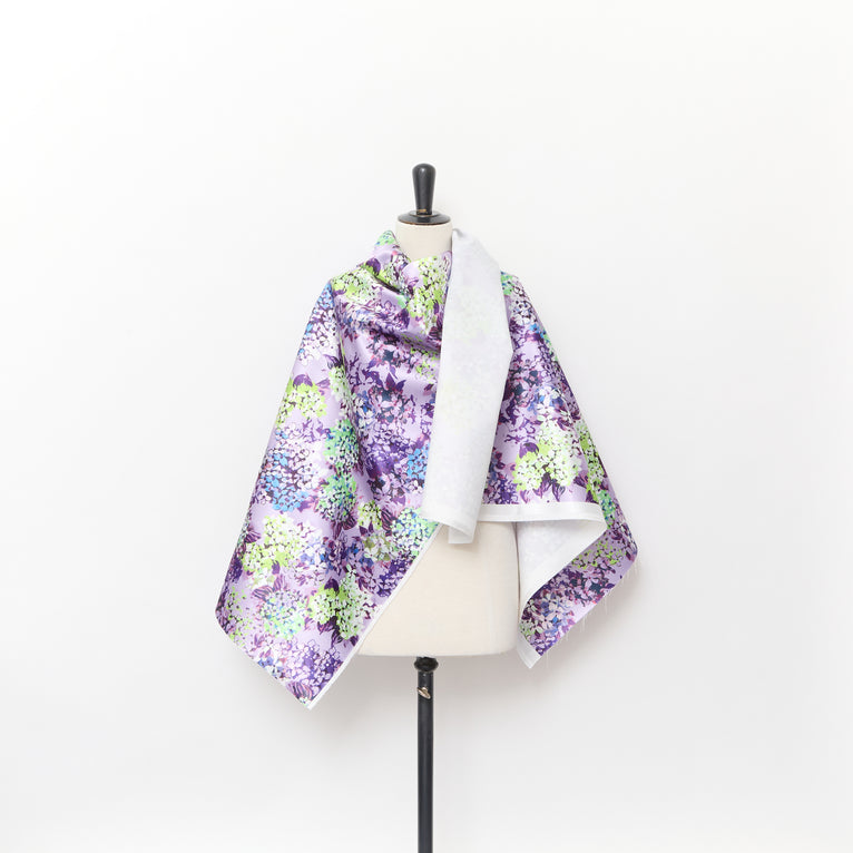 T24P12088 | Satin Duchesse Imprimé Fleuri - vue 2