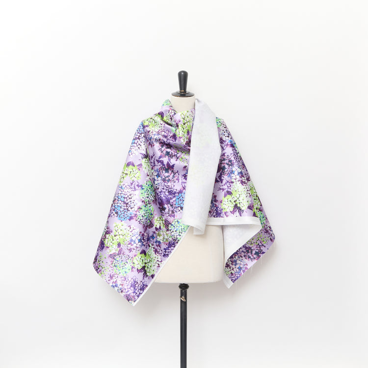 T24P12088 | Satin Duchesse Imprimé Fleuri - vue 2