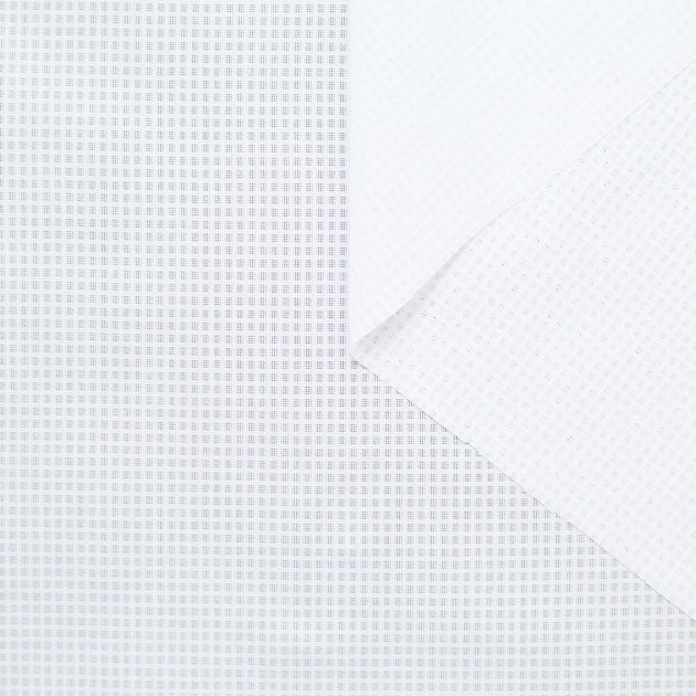 T24P12102 | Voile Jacquard de Coton à Carreaux