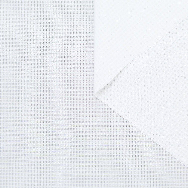 T24P12102 | Voile Jacquard de Coton à Carreaux - vue 1
