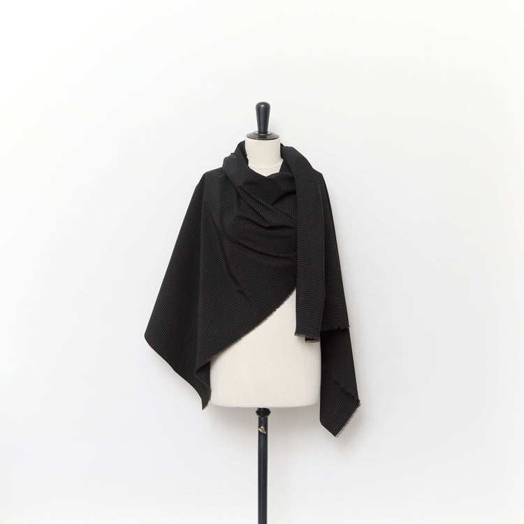 T24P12118 | Pinstriped Cotton &amp; Silk Poplin - view 2