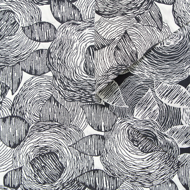 T24P13203 | Jacquard Fleuri en Soie et Coton