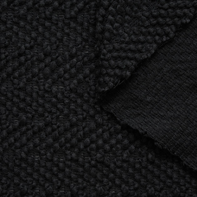 T24P13220 | Tweed Moelleux à Maxi Chevrons en Laine