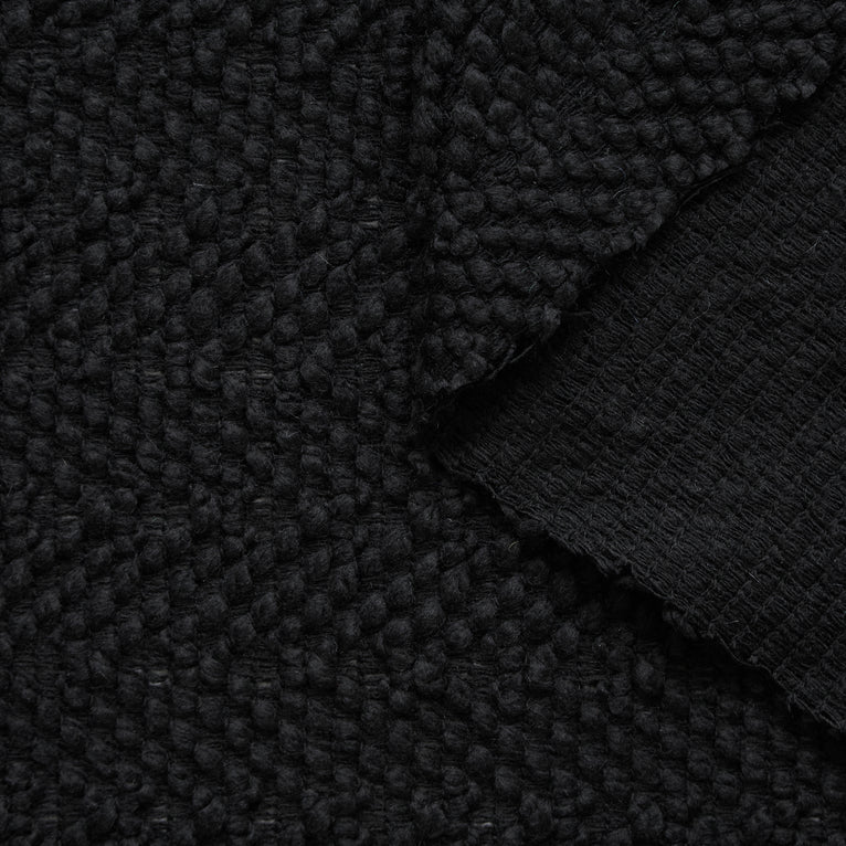 T24P13220 | Tweed Moelleux à Maxi Chevrons en Laine - vue 2