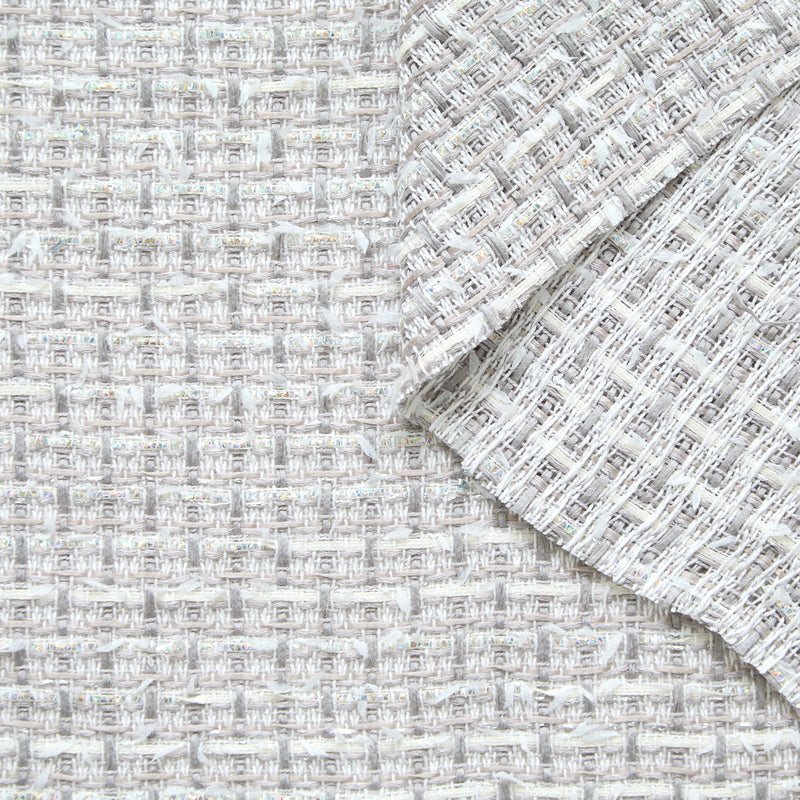 T24P13232 | Tweed de Coton Fantaisie à Paillettes
