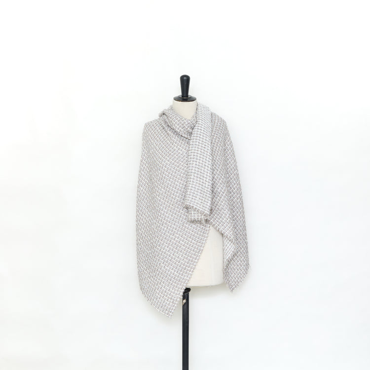T24P13232 | Tweed de Coton Fantaisie à Paillettes - vue 2