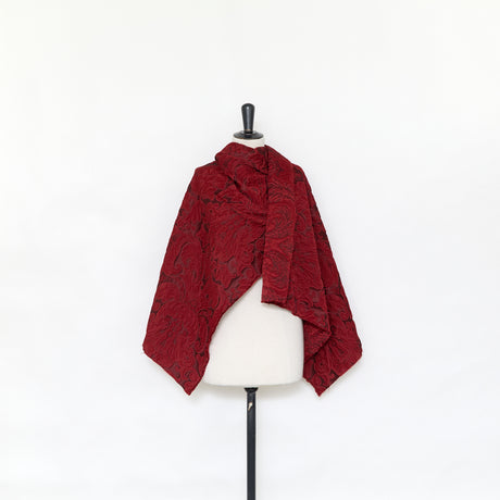  Wool & Silk Blend Damask Jacquard