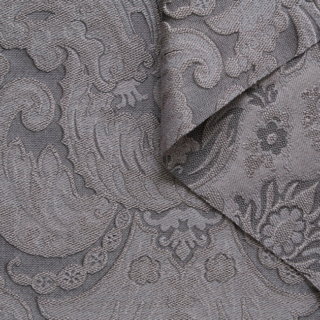 T24P13256 | Wool & Silk Blend Damask Jacquard