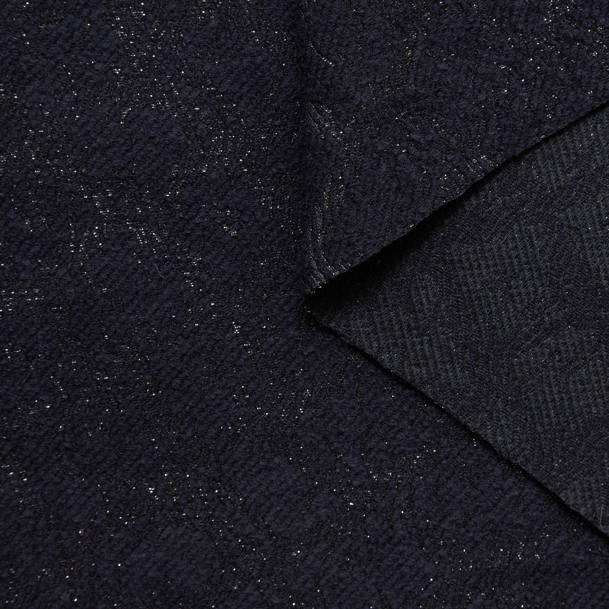 T24P13285 | Jacquard Brillant Motif Diamant en Laine Mélangée