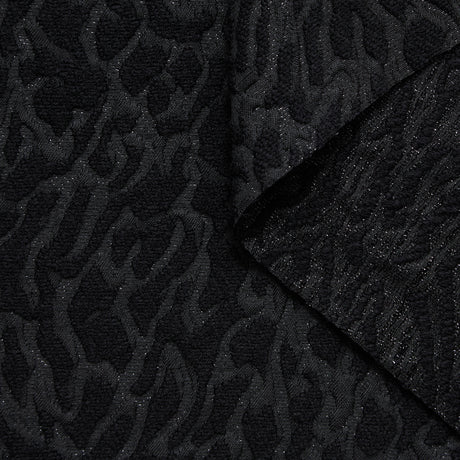 T24P13290 | Jacquard Taches Abstraites en Laine et Lurex