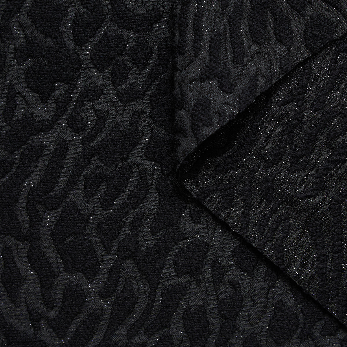 T24P13290 | Jacquard Taches Abstraites en Laine et Lurex