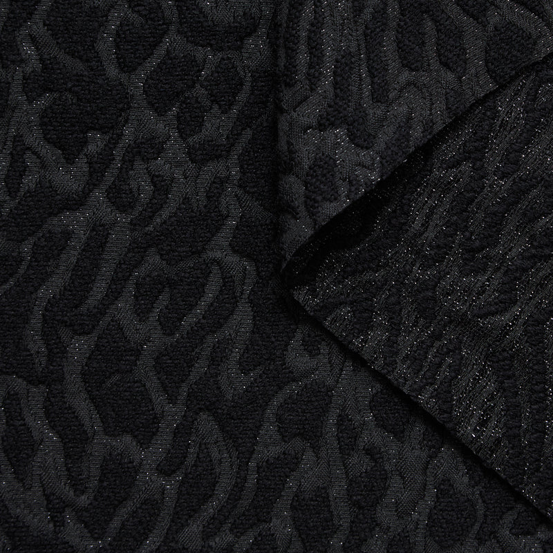 T24P13290 | Jacquard Taches Abstraites en Laine et Lurex