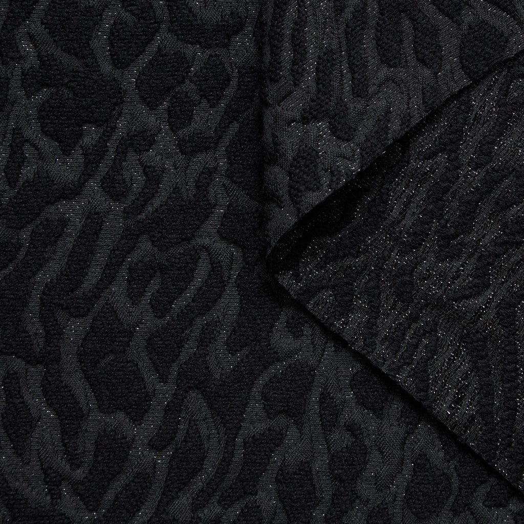 T24P13290 | Jacquard Taches Abstraites en Laine et Lurex