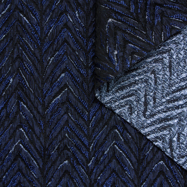 T24P13295 | Jacquard Brillant à Chevrons en Coton
