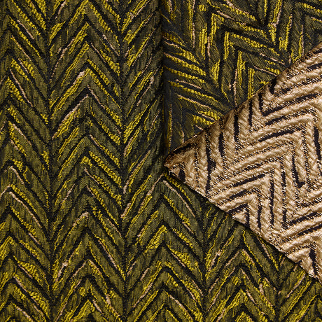 T24P13295 | Shiny Cotton Herringbone Jacquard