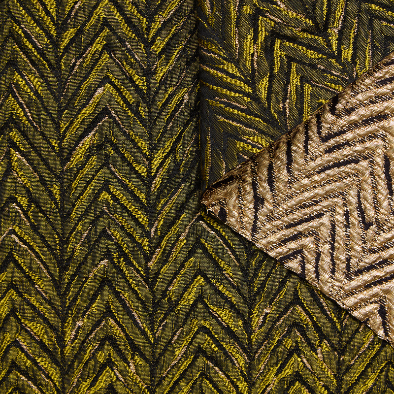 T24P13295 | Jacquard Brillant à Chevrons en Coton