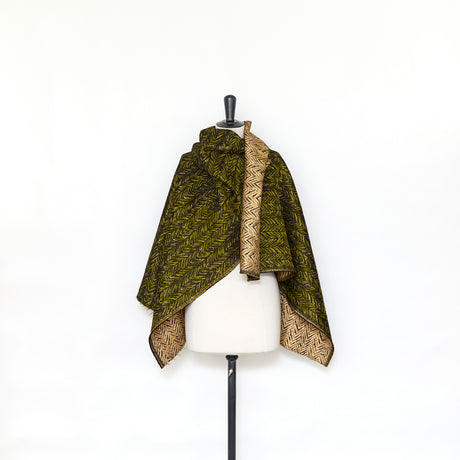  Jacquard Brillant à Chevrons en Coton