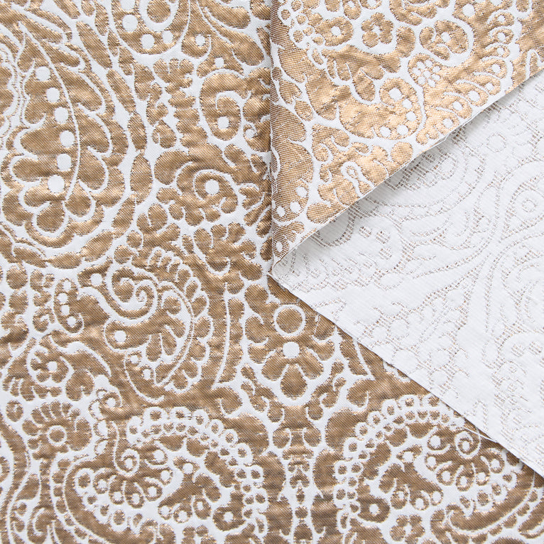 T24P13296 | Jacquard Damassé Brillant Floral - vue 1