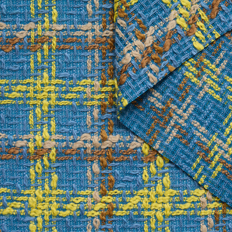 T24P13302 | Tweed à Carreaux en Laine Vierge
