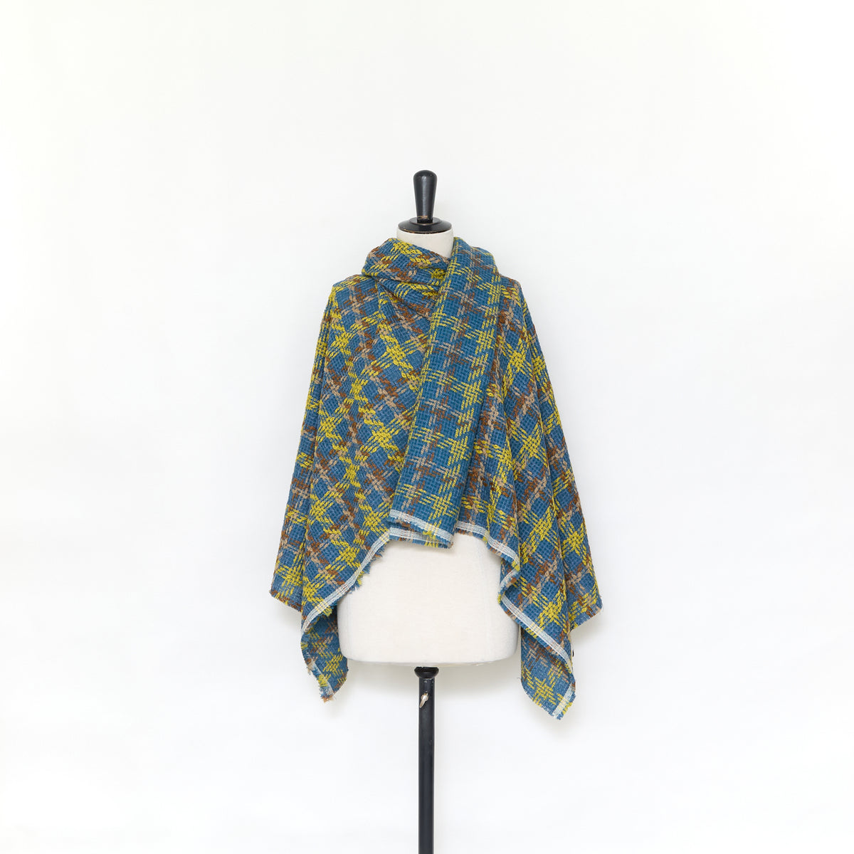 T24P13302 | Tweed à Carreaux en Laine Vierge