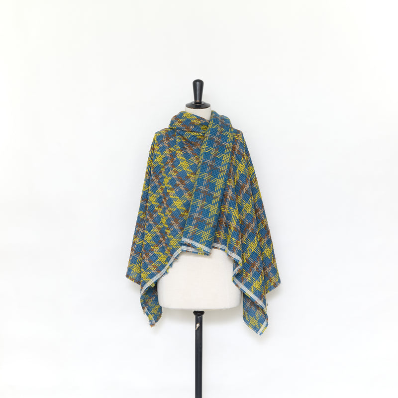 T24P13302 | Tweed à Carreaux en Laine Vierge