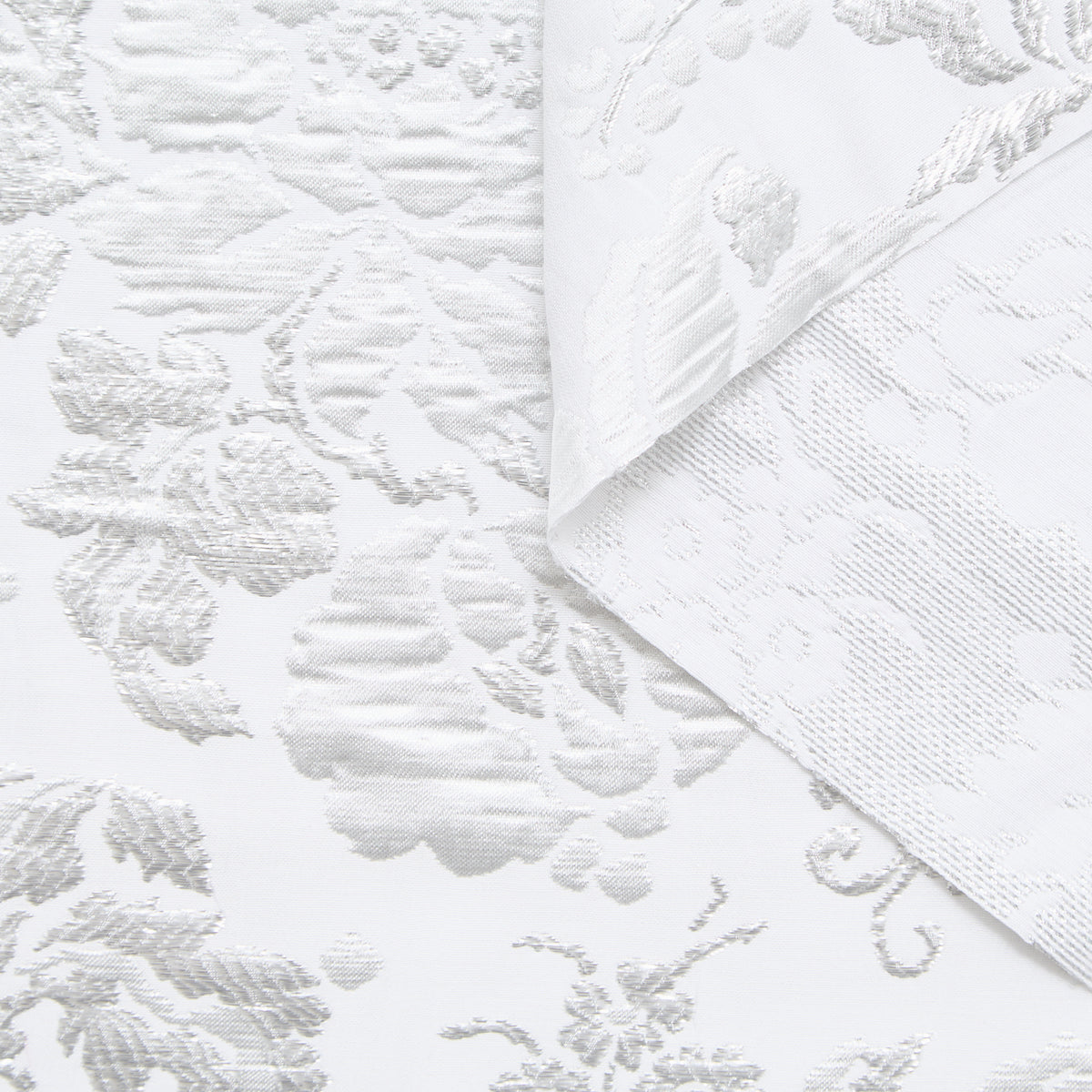 T24P13308 | Jacquard Floral en Coton Métallisé