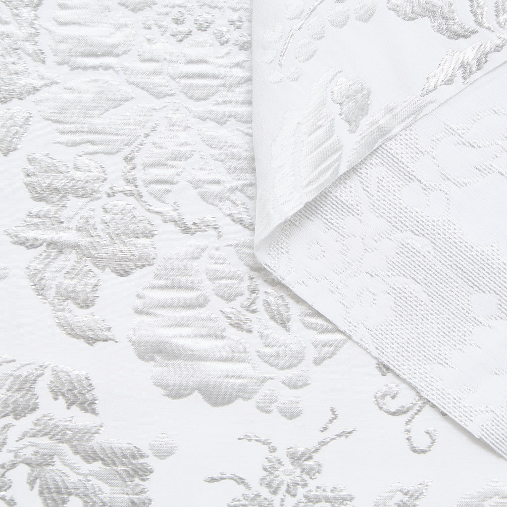 T24P13308 | Jacquard Floral en Coton Métallisé