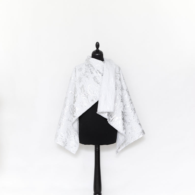 T24P13308 | Jacquard Floral en Coton Métallisé - vue 2