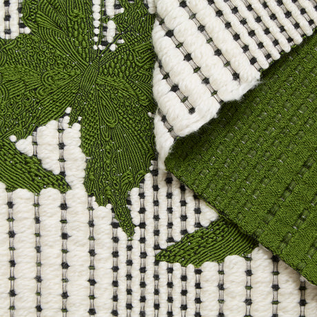 T24P13324 | Birds Virgin Wool & Silk Jacquard on Fluffly Wool Tweed