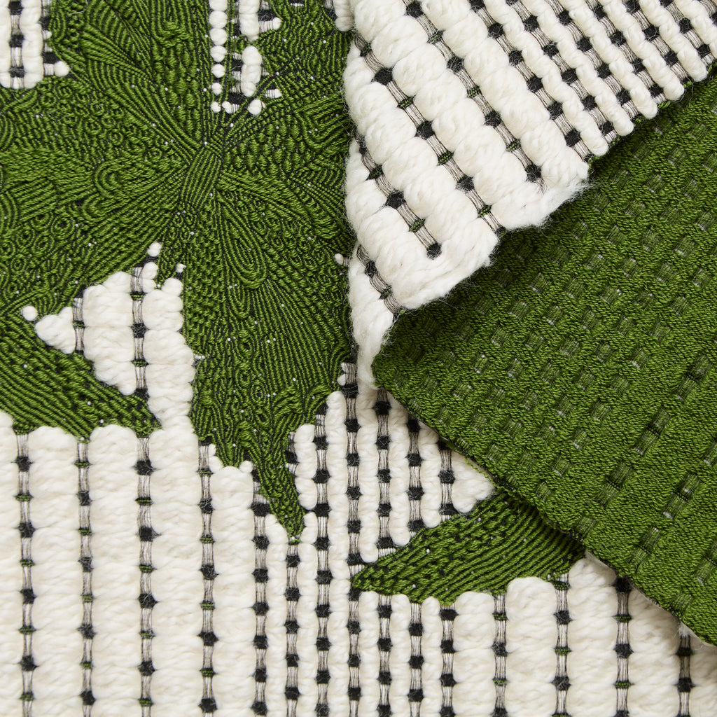 T24P13324 | Jacquard à Oiseaux sur Tweed Moelleux en Laine Vierge et de Soie