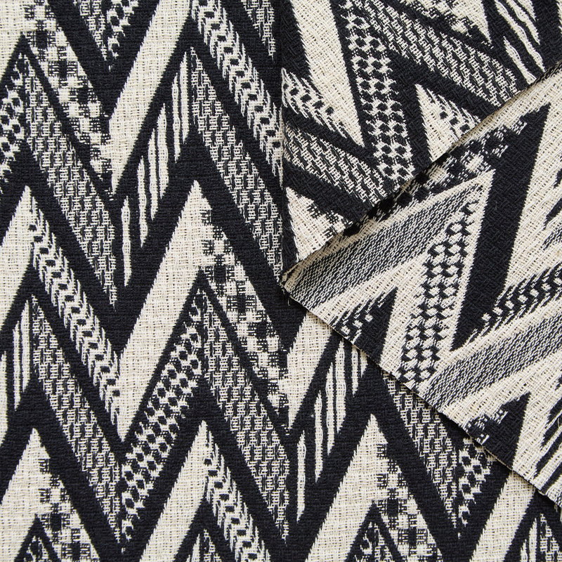 T24P13326 | Jacquard Fantaisie Bicolore à Chevrons en Coton