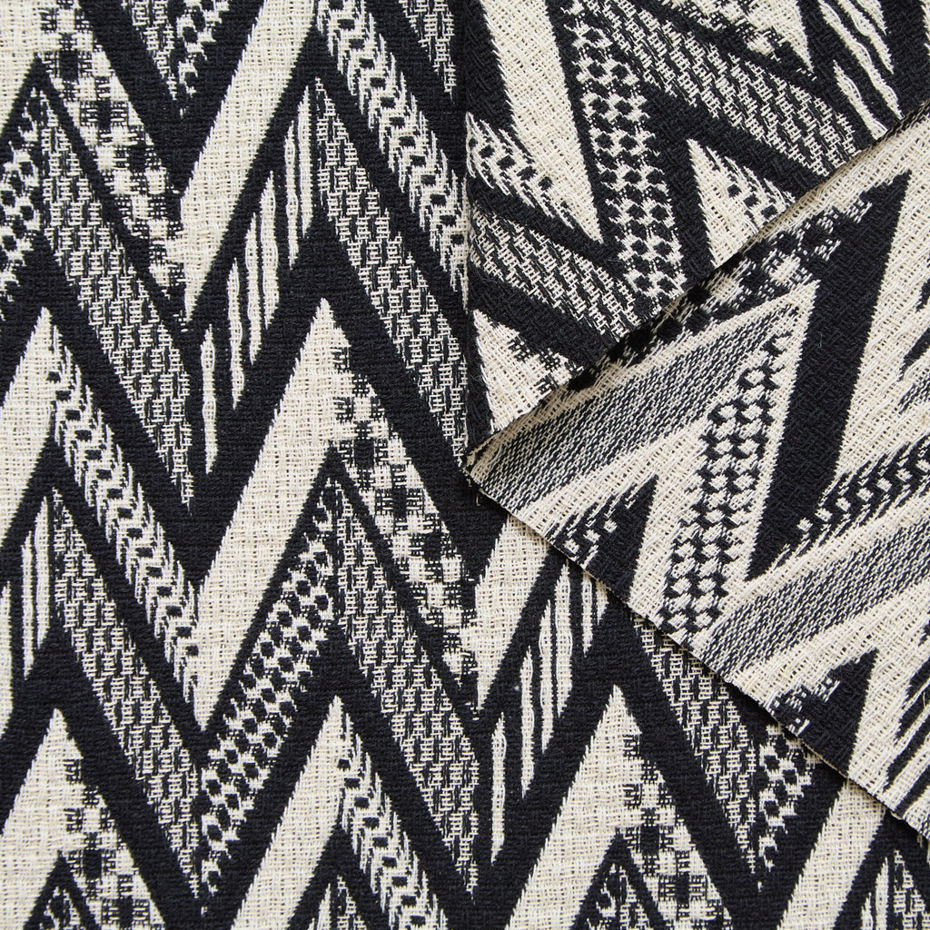 T24P13326 | Jacquard Fantaisie Bicolore à Chevrons en Coton