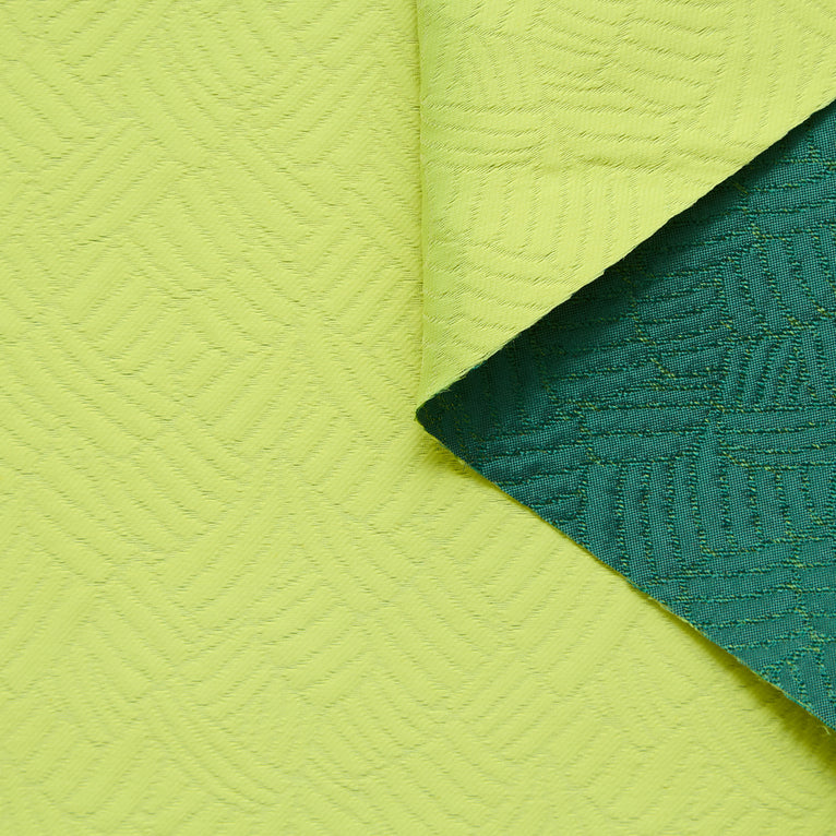 T24P13366 | Jacquard à Feuilles Abstraites en Soie Mélangée - vue 1