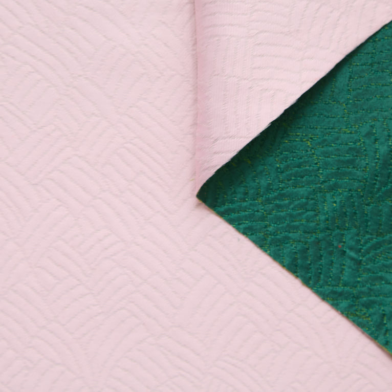 T24P13366 | Jacquard à Feuilles Abstraites en Soie Mélangée - vue 4