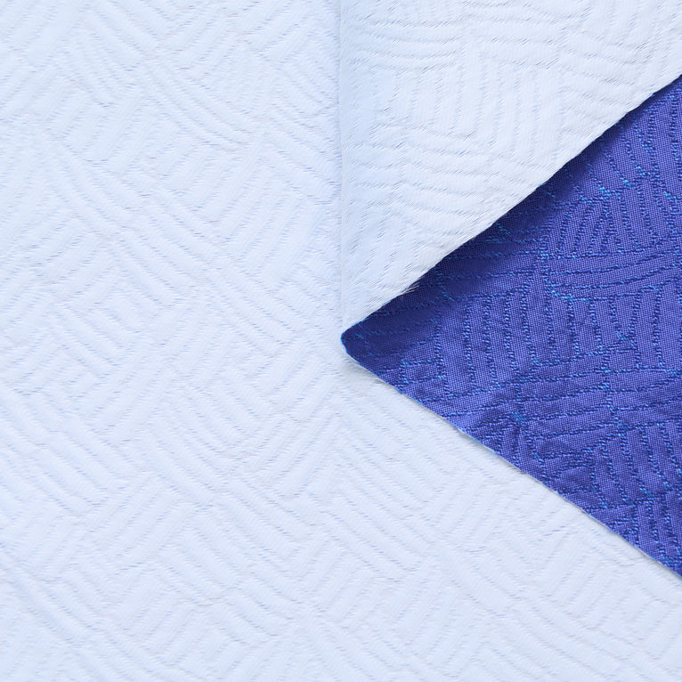 T24P13366 | Jacquard à Feuilles Abstraites en Soie Mélangée - vue 2