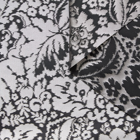 T24P13382 | Taffetas Damas motif Floral sur Jacquard en Soie
