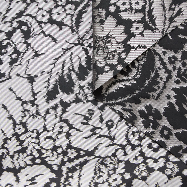 T24P13382 | Floral Damask Placed Jacquard Silk Taffeta - view 1