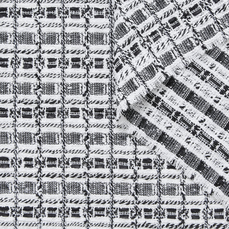 T24P13392 | Mini Check Bicolor Cotton Tweed