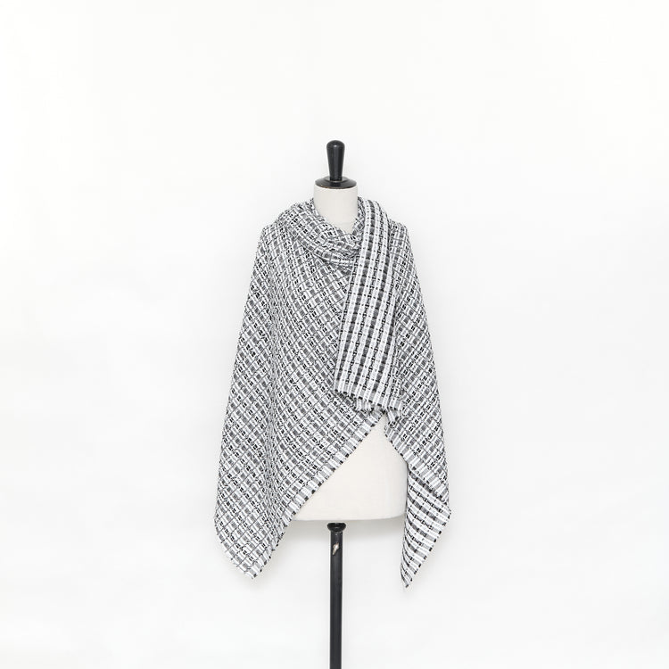 T24P13392 | Mini Check Bicolor Cotton Tweed - view 2