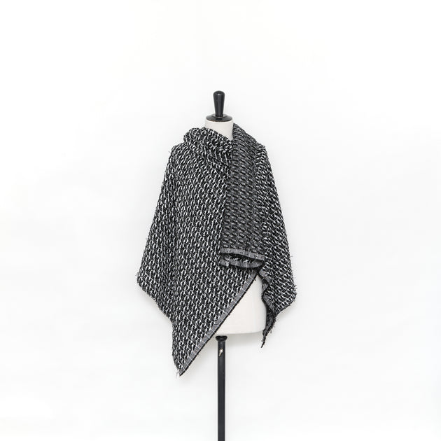 T24P13394 | Tweed de Coton Bicolore Géométrique