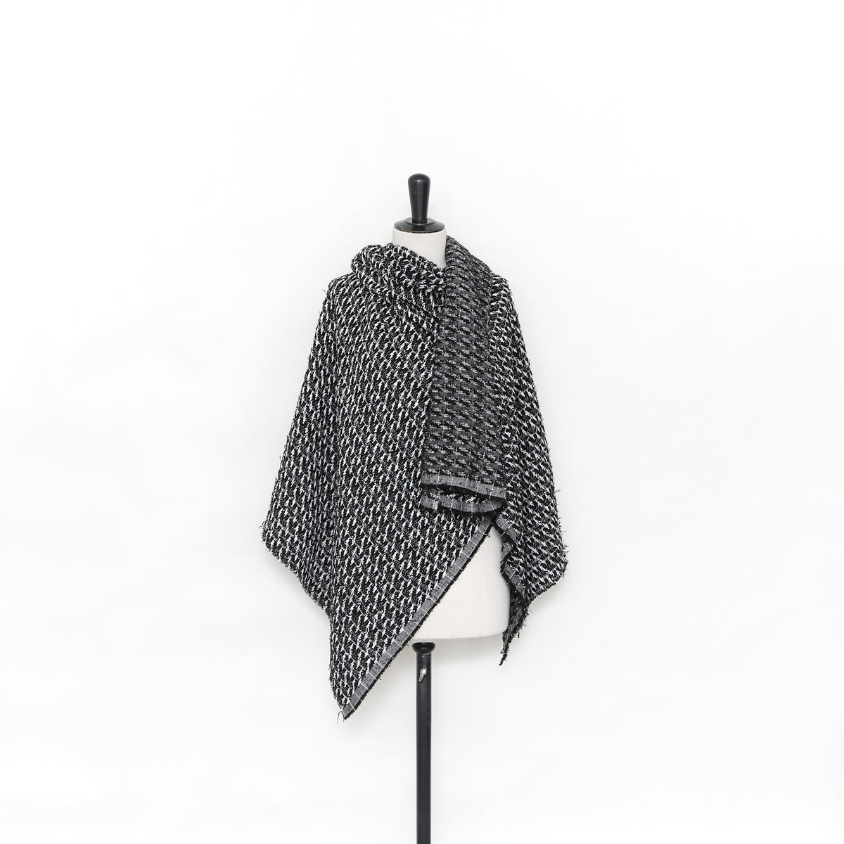 T24P13394 | Tweed de Coton Bicolore Géométrique