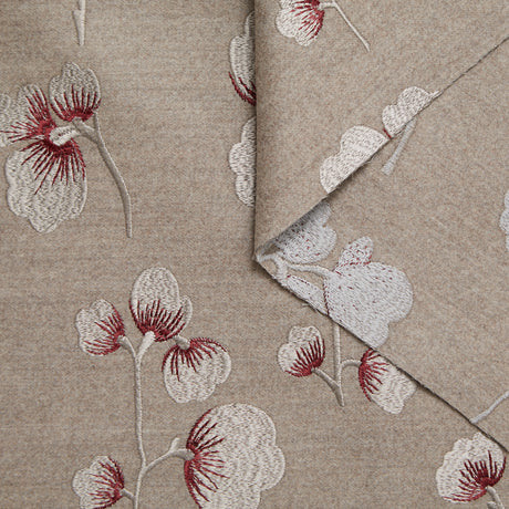  Drap Brodé de Fleurs Ignifugé 