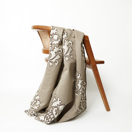  Jacquard Baroque en Coton & Lin