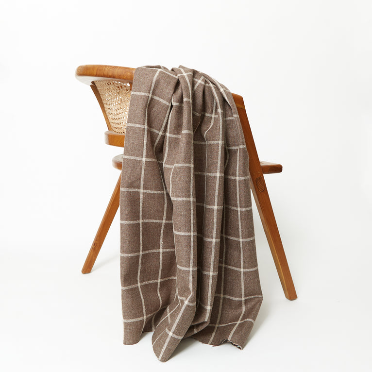 T24Q06527 | Windowpane Alpaca &amp; Linen Drap - view 2