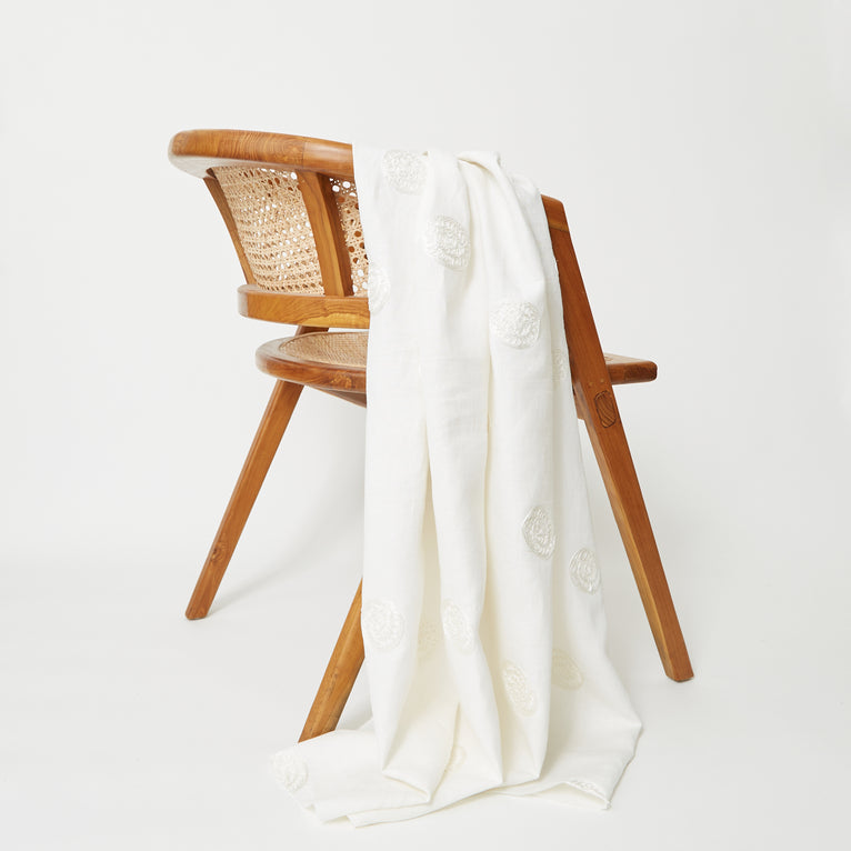 T24Q06531 | Toile de Lin Brodée - vue 3