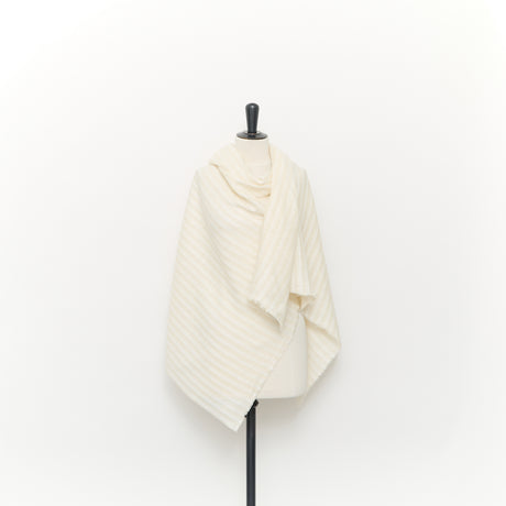  Voile à Rayures Variées en Lin