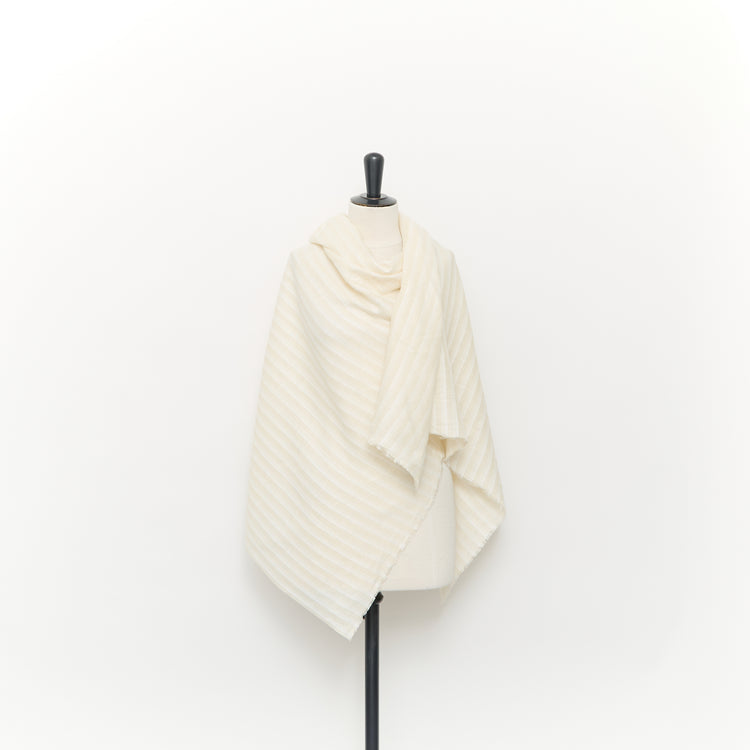 T24S11145 | Voile à Rayures Variées en Lin - vue 2