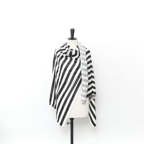  Voile à Rayure en Viscose