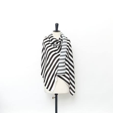  Voile à Rayure en Viscose