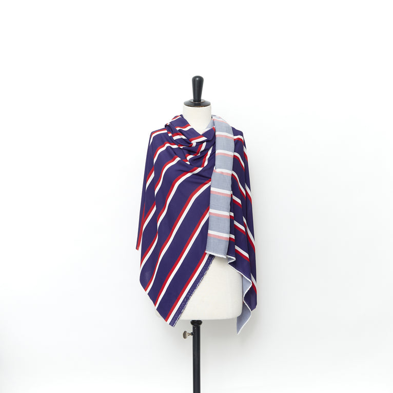 T24Y09619 | Viscose à Rayures Variées - vue 2